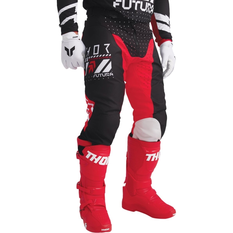 PANTALON MOTOCROSS THOR LAUNCHMODE FUTURA ROUGE