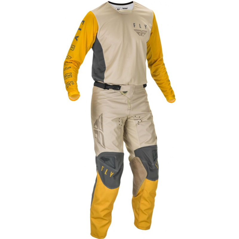 PANTALON FLY KINETIC K121 2021 MOUTARDE/STONE/GRIS Pantalon moto cross enfant