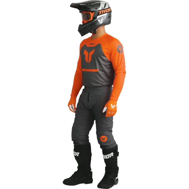 PANTALON MOTOCROSS THOR RIDEMODE MENACE GRIS FONCÉ