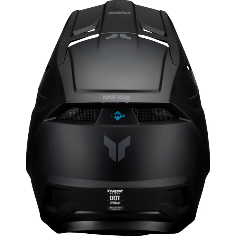 CASQUE CROSS ENFANT THOR FLEET BLACKOUT NOIR MAT