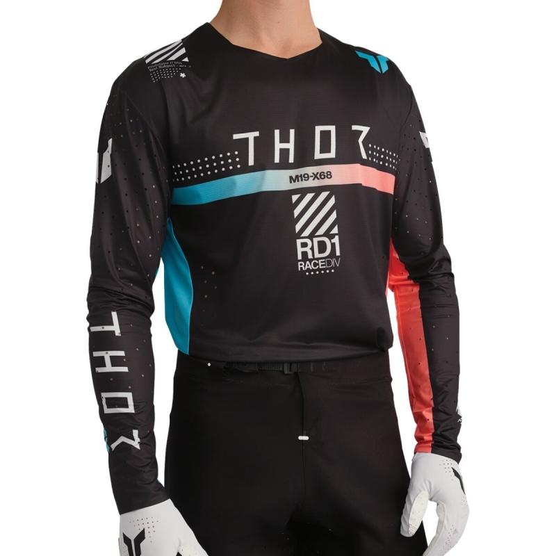 MAILLOT MOTOCROSS THOR SPORTMODE SYNTH NOIR