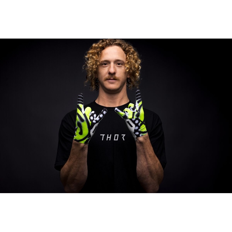 GANTS CROSS THOR SPORTMODE ANARCHY NOIR/BLANC