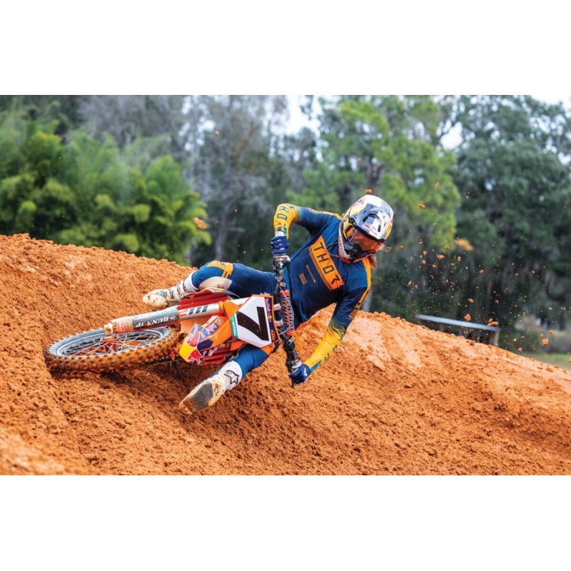 PANTALON MOTOCROSS THOR SPORTMODE GEO BLEU FONCÉ