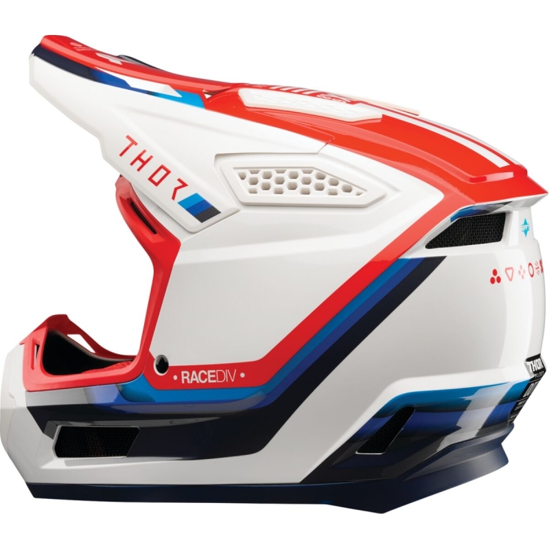 CASQUE THOR FLEET DEFY BLANC/ROUGE