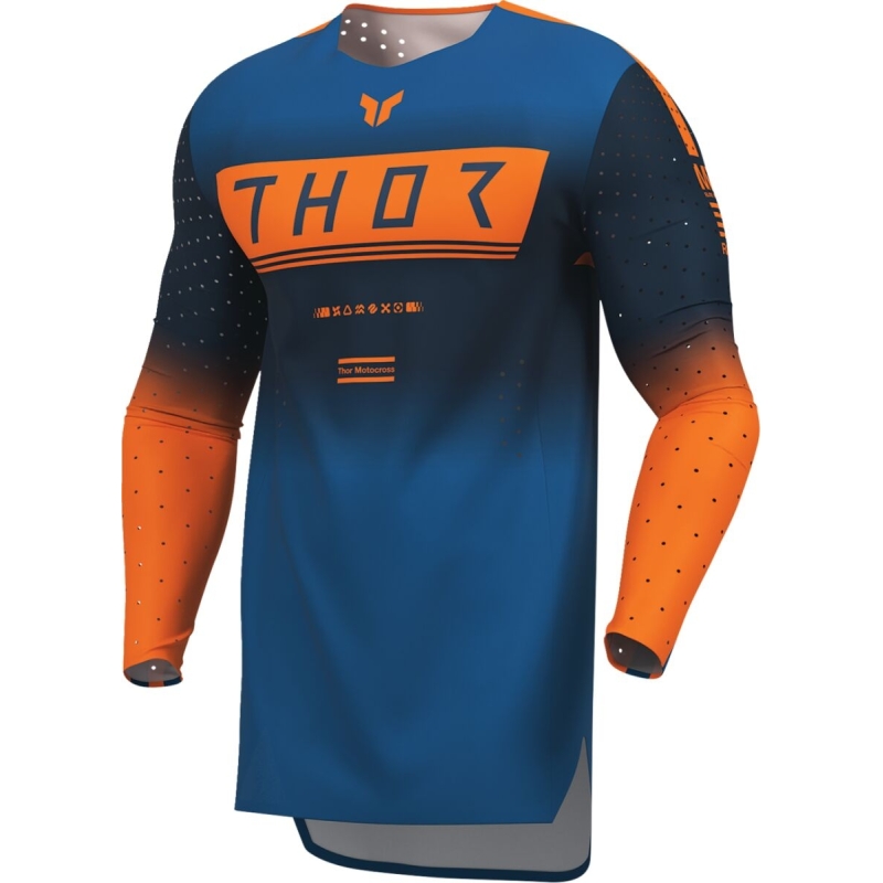 MAILLOT MOTOCROSS THOR SPORTMODE GEO BLEU FONCÉ