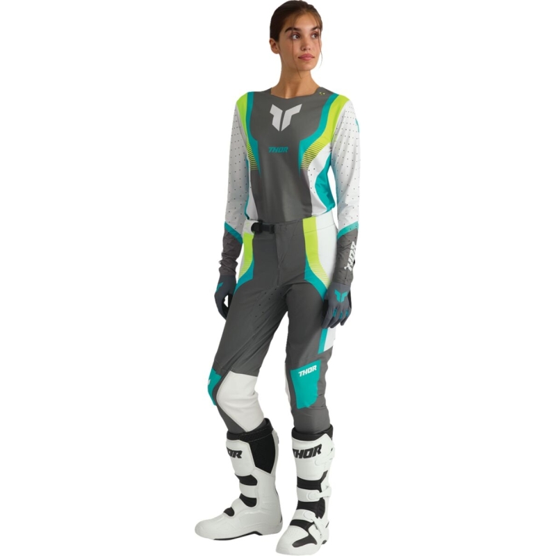 GANTS CROSS FEMME THOR SPORTMODE ICONIC GRIS FONCÉ