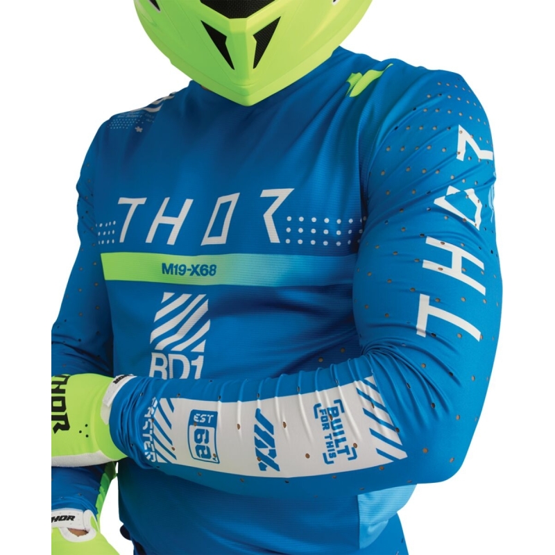 MAILLOT CROSS THOR SPORTMODE SYNTH BLEU