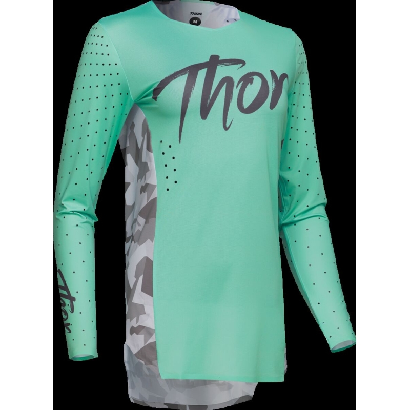 MAILLOT CROSS FEMME THOR SPORT SHADOW TEAL VERT
