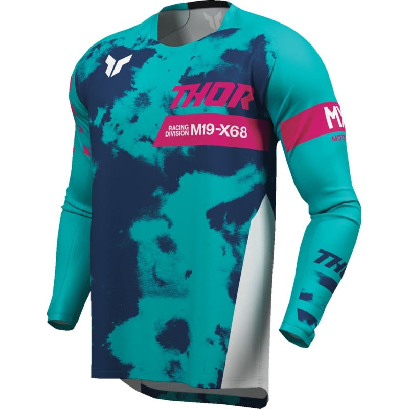 MAILLOT MOTOCROSS ENFANT THOR LAUNCHMODE BLEACH BLEU