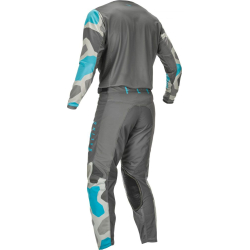 PANTALON FLY KINETIC K221 2021 GRIS/BLEU Pantalon moto cross enfant