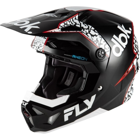 CASQUE MOTOCROSS FLY RACING FORMULA CP DBK NOIR/BLANC/ROUGE