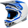 CASQUE CROSS FLY RACING FORMULA CC GLIDE BLEU/GRIS CLAIR/GRIS