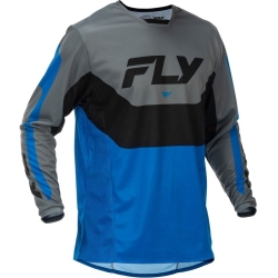 MAILLOT MOTOCROSS FLY RACING KINETIC BLEU/GRIS/NOIR