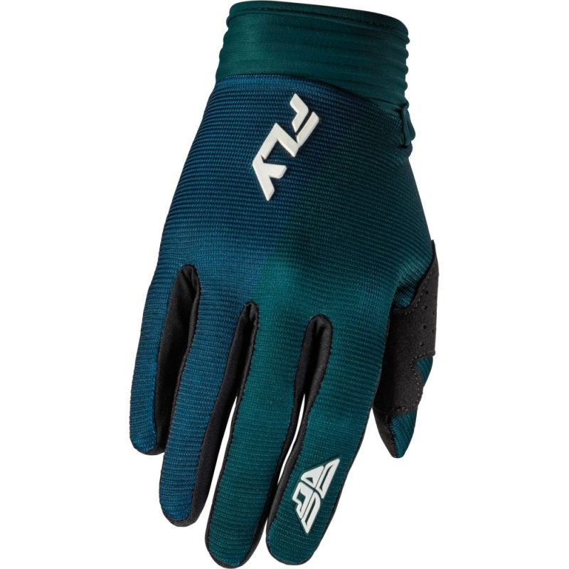 GANTS MOTOCROSS FLY RACING F-16 TEAL/BLANC