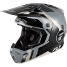 CASQUE MOTOCROSS FLY RACING FORMULA CP SEAL NOIR/GRIS/GRIS CLAIR