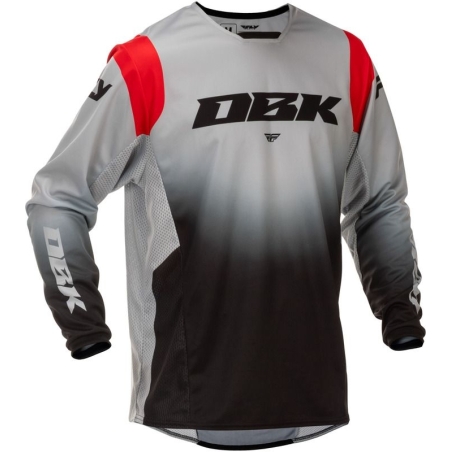 MAILLOT MOTOCROSS FLY RACING KINETIC DBK GRIS/NOIR/ROUGE