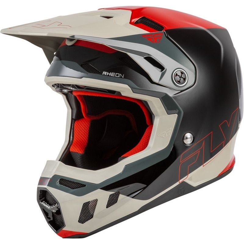 CASQUE MOTOCROSS FLY RACING FORMULA CC GLIDE NOIR/ROUGE/GRIS