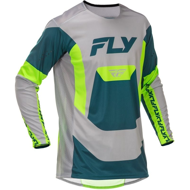 MAILLOT MOTOCROSS FLY RACING LITE GRIS/LIME/TEAL