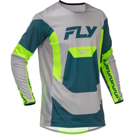 MAILLOT MOTOCROSS FLY RACING LITE GRIS/LIME/TEAL