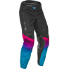 PANTALON FLY KINETIC S.E. 2021 NOIR/ROSE/BLEU Pantalon moto cross
