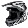 CASQUE CROSS FLY RACING KINETIC CREST NOIR/BLANC/GRIS