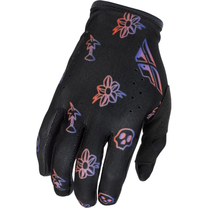 GANTS MOTOCROSS FLY RACING LITE EDITION SPECIALE OUTLINE NOIR/ROUGE/VIOLET