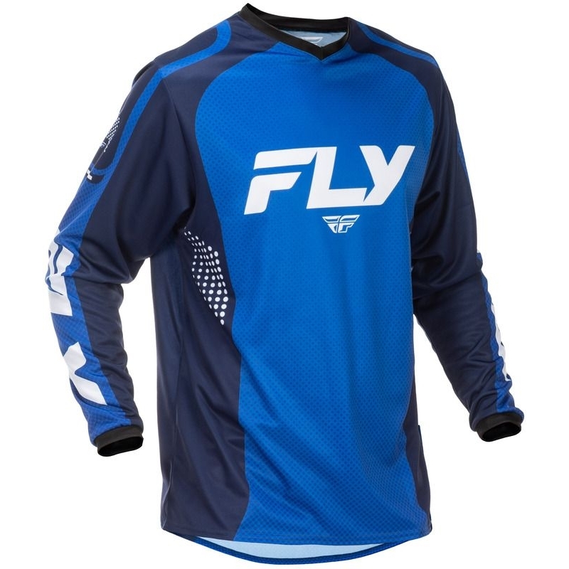 MAILLOT MOTOCROSS FLY RACING F-16 BLEU/DARK BLEU/BLANC