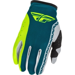GANTS MOTOCROSS FLY RACING LITE  GRIS/LIME/TEAL