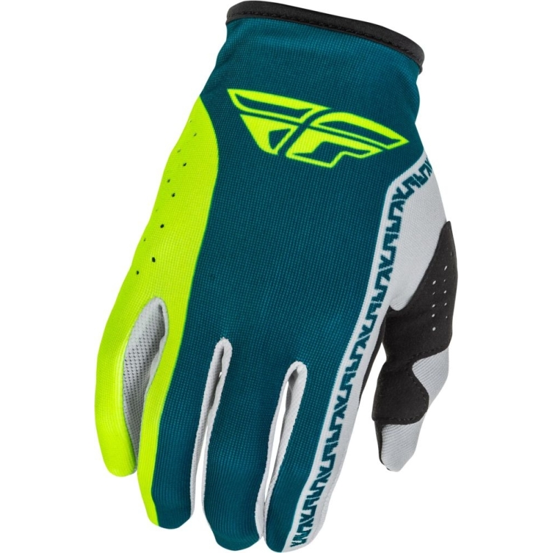 GANTS MOTOCROSS FLY RACING LITE  GRIS/LIME/TEAL