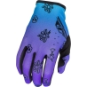GANTS MOTOCROSS FLY RACING LITE EDITION SPECIALE OUTLINE VIOLET/BLEU/NOIR