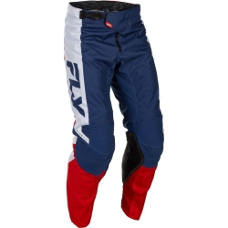 PANTALON MOTOCROSS FLY RACING KINETIC  ROUGE/BLANC/BLEU