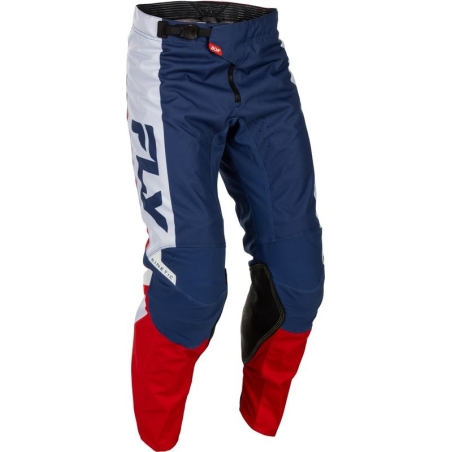 PANTALON MOTOCROSS FLY RACING KINETIC  ROUGE/BLANC/BLEU