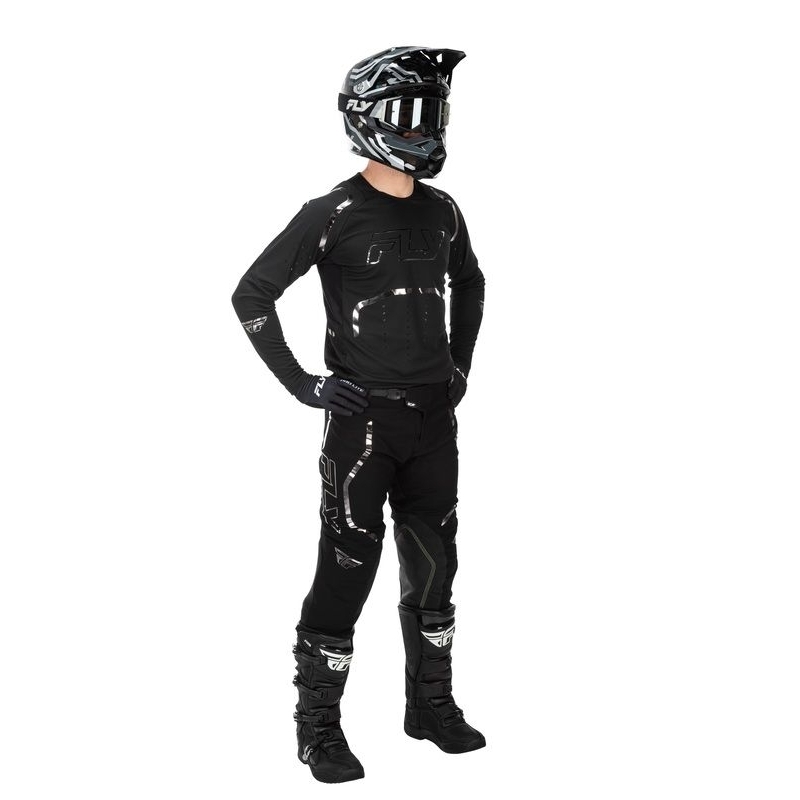 PANTALON MOTOCROSS FLY RACING EVOLUTION DST SPARK EDITION SPECIALE NOIR/ARGENT