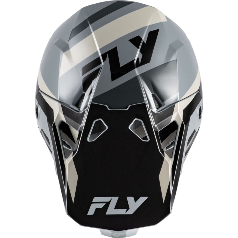 CASQUE MOTOCROSS FLY RACING FORMULA CP SEAL NOIR/GRIS/GRIS CLAIR