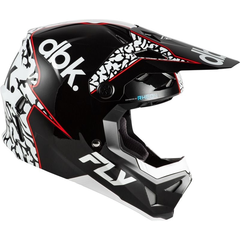 CASQUE MOTOCROSS FLY RACING FORMULA CP DBK NOIR/BLANC/ROUGE