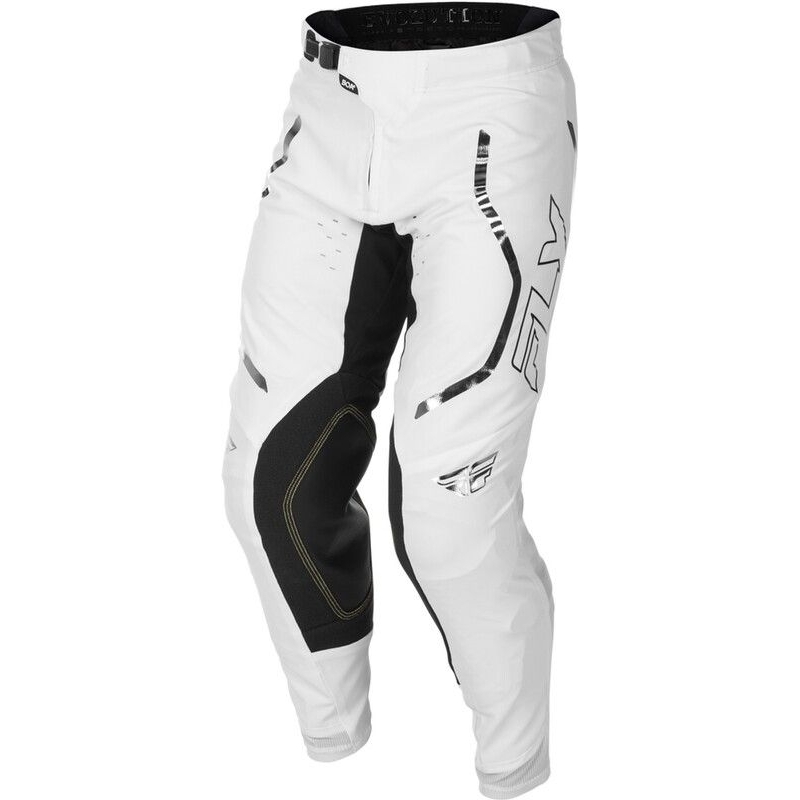 PANTALON MOTOCROSS FLY RACING EVOLUTION DST LE FLASH BLANC/ARGENT