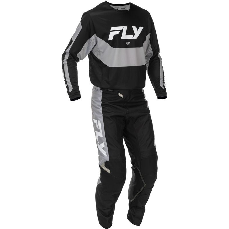 MAILLOT MOTOCROSS FLY RACING KINETIC NOIR/GRIS