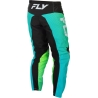 PANTALON MOTOCROSS FLY RACING F-16 AQUA/NOIR/BLANC