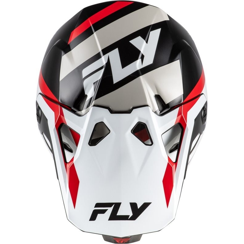 CASQUE CROSS FLY RACING FORMULA CP SEAL BLANC/NOIR/ROUGE