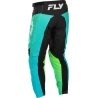PANTALON MOTOCROSS FLY RACING F-16 AQUA/NOIR/BLANC