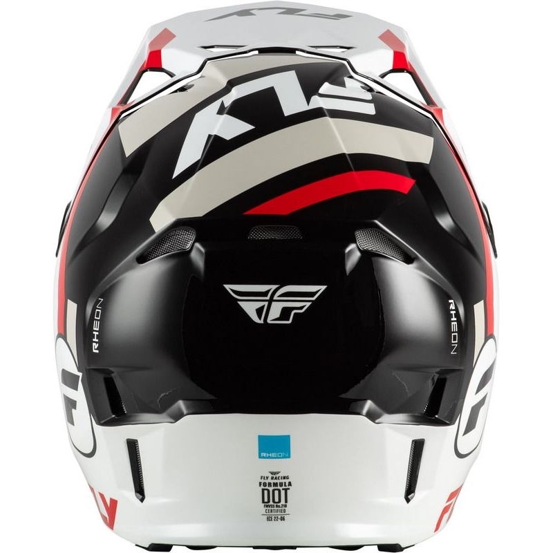 CASQUE CROSS FLY RACING FORMULA CP SEAL BLANC/NOIR/ROUGE