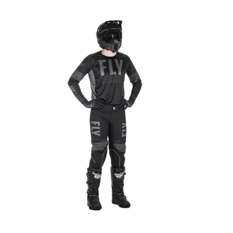 MAILLOT FLY LITE 2021 NOIR/GRIS Maillot moto cross