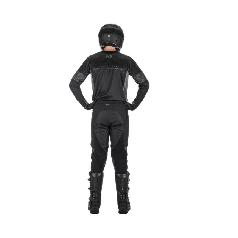 MAILLOT FLY LITE 2021 NOIR/GRIS Maillot moto cross
