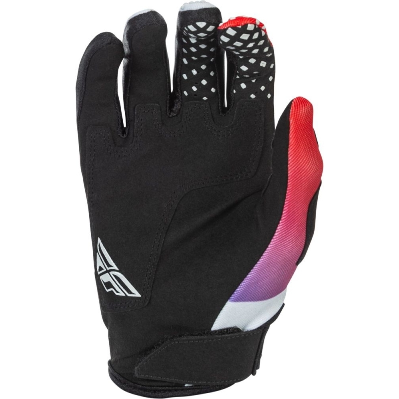 GANTS MOTOCROSS FLY RACING KINETIC GRIS/ROUGE/VIOLET/NOIR