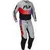 PANTALON MOTOCROSS FLY RACING KINETIC  GRIS/ROUGE/POURPRE/NOIR