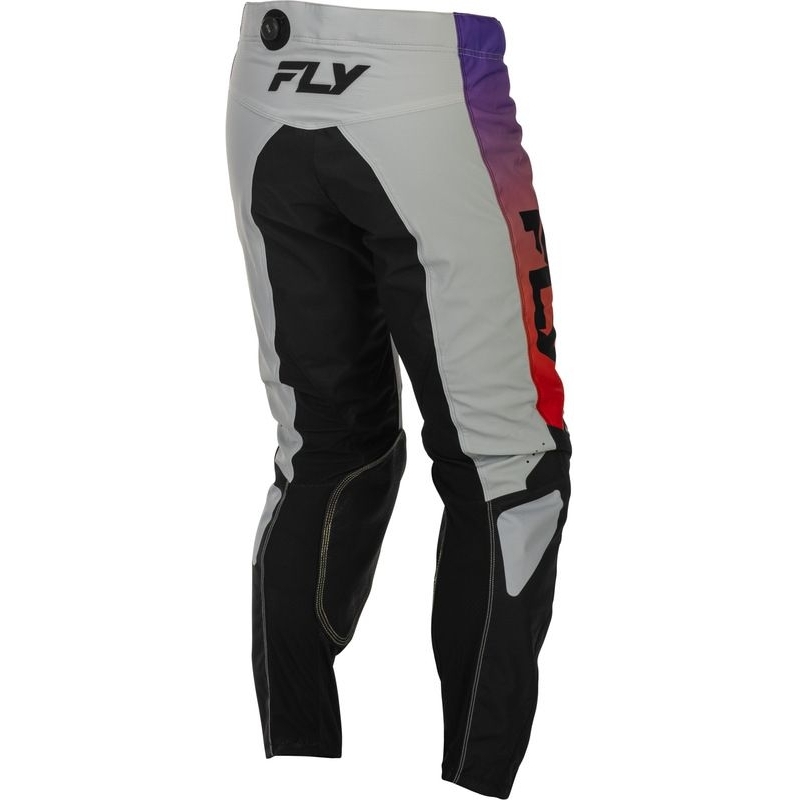 PANTALON MOTOCROSS FLY RACING KINETIC  GRIS/ROUGE/POURPRE/NOIR