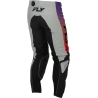 PANTALON MOTOCROSS FLY RACING KINETIC  GRIS/ROUGE/POURPRE/NOIR