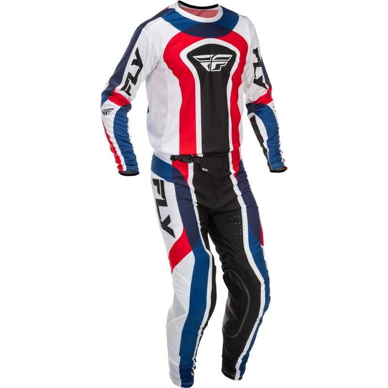 PANTALON MOTOCROSS FLY RACING LITE GLORY EDITION SPECIALE ROUGE/BLANC/BLEU