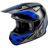 CASQUE MOTOCROSS FLY RACING KINETIC CREST GRIS/NOIR/BLEU