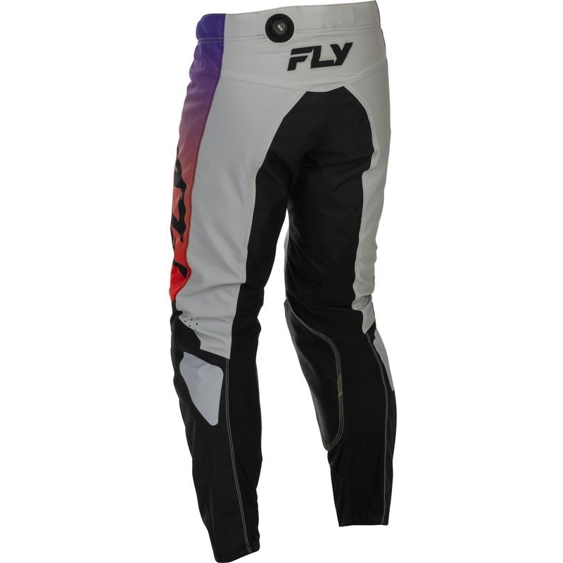 PANTALON MOTOCROSS FLY RACING KINETIC  GRIS/ROUGE/POURPRE/NOIR